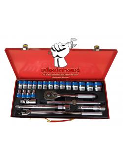 บล็อกชุด 1/2" (4 หุน) 24 Pcs คินโซ KINZO