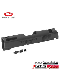 Guarder Aluminum Slide for Marui V10 - Black