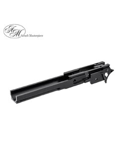Airsoft Masterpiece 5" Aluminum Advance Frame with Rail - No Marking (Black)