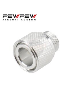 PEW PEW Compensator V2 Type 1 (M11 CW to M14 CCW) - Silver