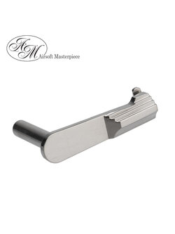 Airsoft Masterpiece CNC Steel Slide Stop - Type 2 (Silver)
