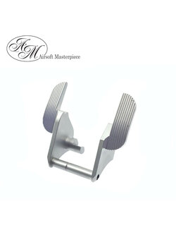 Airsoft Masterpiece Steel Thumb Safety (With Screw) Type 7 - SV Ver.3 (Matt Silver)