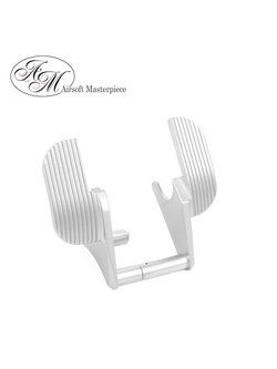Airsoft Masterpiece Steel Thumb Safety Type 4 – SV Wide (Matt Silver)