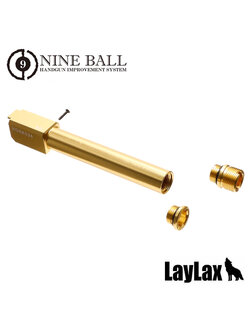 LAYLAX Nine Ball Marui G17 Gen4 Non-Recoil Fixed 2WAY Outer Barrel - Gold