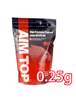 Aim Top Tracer BB 0.25g 6mm (3,200 rds) - Red