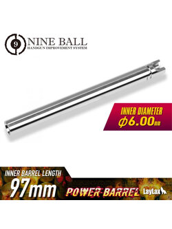 LAYLAX Nine Ball 6.00mm Power Barrel for G17 / G18 / P226 (97mm)