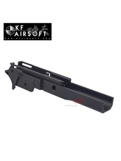 KF Airsoft Aluminum 3.9 inch Advance Frame with Hammer Set for Marui Hi-Capa - SV (Black)