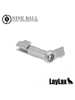 LAYLAX Nine Ball Custom Extended Magazine Catch for Marui Hi-CAPA (Silver)