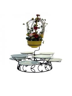 Set round plates stand Flower (whole set price, including bowl set)