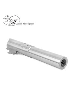 Airsoft Masterpiece .45 ACP STEEL Threaded Fix Outer Barrel for Hi-CAPA 4.3 (Silver)