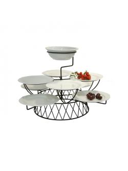 Food display stand M-Mesh (whole set price, including bowl set)