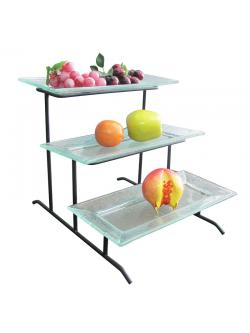 Parallelogram 3 level stand 3 plate 1619-004