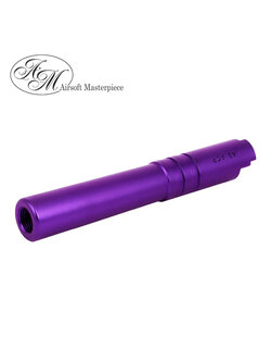 Airsoft Masterpiece Aluminum Threaded Outer Barrel for Hi-CAPA 4.3 (Purple)