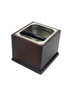 อ่างเคาะกากกาแฟ +กล่องไม้ตั้งอ่างเคาะกาก สูง 16.5 (ตัวใหญ่) 1610-263-1