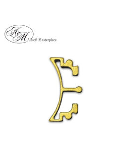 Airsoft Masterpiece Aluminum SV Puzzle Trigger Ring - Long Curve Gold