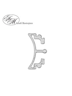 Airsoft Masterpiece Aluminum SV Puzzle Trigger Ring - Long Curve Silver