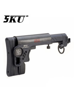 5KU PT-3 AK Telescopic Side Foldable Buttstock (5KU-277) Black