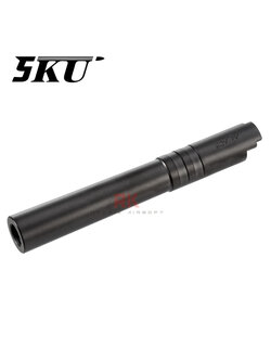 5KU Stainless Steel Threaded Outer Barrel .45 ACP For Marui Hi-CAPA 5.1 (Black)