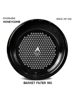 ตะแกรง APRESSO HONEYCOMB 18G แบล็คไทเทเนี่ยม