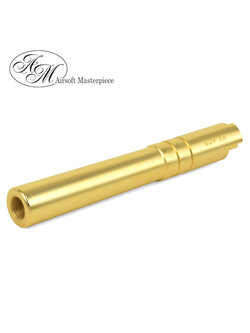 Airsoft Masterpiece .45 ACP STEEL Threaded Fix Outer Barrel for Hi-CAPA 5.1 (Gold)