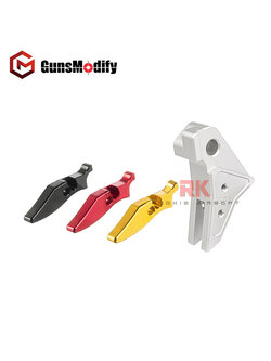 GunsModify SAI Flat Aluminum Adjustable Trigger Marui / WE G-Series (Silver)