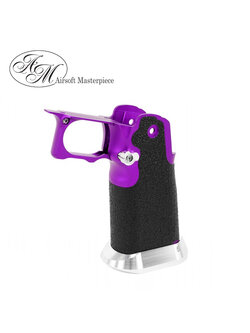 Airsoft Masterpiece Aluminum Grip for Hi-CAPA Type 6 - Infinity Grip Tape ver. (Purple)