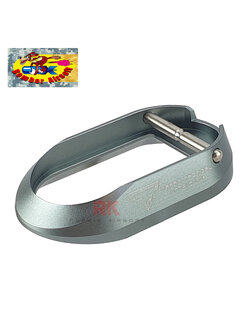 Bomber CNC Aluminum TTI Tactical Magwell for Marui Hi-CAPA (Titanium Grey)