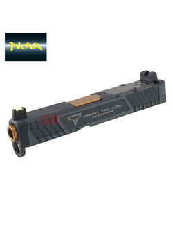 Nova CNC Aluminum TTI G26 RMR Slide Kit for Marui G26 (Shiny Black)