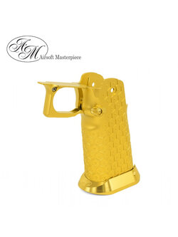 Airsoft Masterpiece Aluminum Grip for Hi-CAPA Type 19 (Infinity HEX) Gold