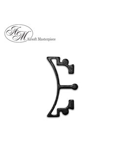 Airsoft Masterpiece Aluminum SV Puzzle Trigger Ring - Long Curve Black