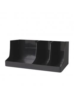 กล่องเก็บเครื่องปรุงกาแฟ ที่ใส่ของอเนกประสงค์ 3 ช่องใหญ่ (ใช้ต่อคู่กับกล่องใส่แก้ว 1610-407ได้) 1610-406