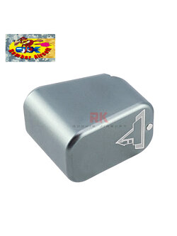 Bomber CNC Aluminum TTI Style Long Magazine Extension for Marui G-Series (Titanium Grey)