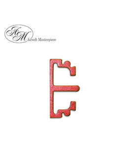 Airsoft Masterpiece Aluminum SV Puzzle Trigger Ring - Long Flat Red