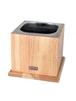 อ่างเคาะกากกาแฟ +กล่องไม้ตั้งอ่างเคาะกาก สูง 16.8 (ตัวใหญ่) 1610-263