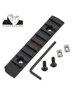 Castellan M-Lok 9 Slot Aluminum Rail (Black)