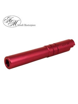 Airsoft Masterpiece Aluminum Threaded Outer Barrel for Hi-CAPA 4.3 (Red)