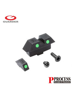 Guarder Steel Night Sight for MARUI G17 / 19 (Green)