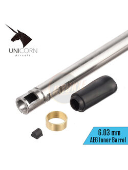 Unicorn 6.03 Nitroflon Coated Brass AEG Inner Barrel with 60 Degree Hop-Up Bucking