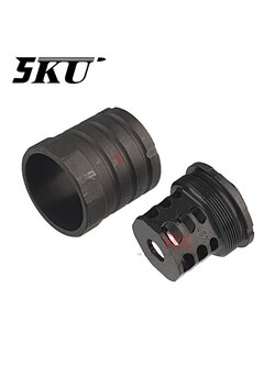 5KU 360 X37 Muzzle Brake with Blast Shield 14mm CCW (5KU-337)