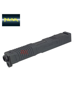 NOVA CNC Aluminum Fowler MK1 Slide Kit for Marui G19 (Black)