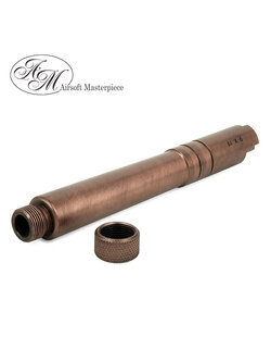 Airsoft Masterpiece .45 ACP STEEL Fix Outer Barrel with Threads for Hi-CAPA 5.1 (Copper)
