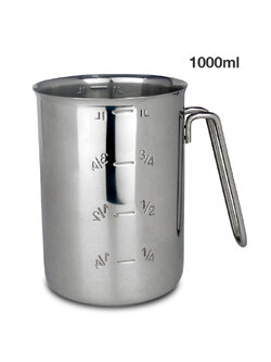 พิชเชอร์ เหยือกตวงสแตนเลส 1000 มล.ทรงกระบอก 1610-197