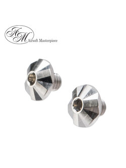 Airsoft Masterpiece Steel Custom Ver.2 Grip Screw for Hi-CAPA (Silver)