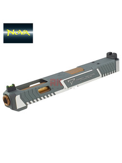 Nova CNC Aluminum TTI G34 RMR Slide Kit for Marui G17 Gen3 / G34 (Matte Silver)