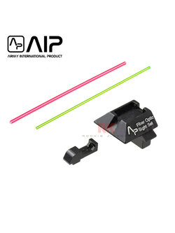 AIP Aluminum Fiber Optic Front and Rear Sight for Marui / WE G17
