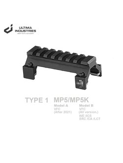 Ultima Industries BT Style HK Universal Low Mount Rail Type1 for MP5