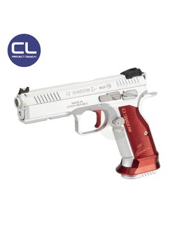 CL Project Custom KJ CZ Shadow 2 Single Action GBB (CNC Version) - Silver & Red Limited Edition
