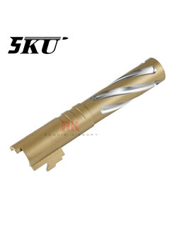 5KU Tornado Stainless Steel Threaded Outer Barrel for Marui Hi-CAPA 4.3 (Gold)