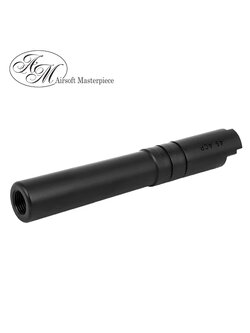 Airsoft Masterpiece Aluminum Threaded Outer Barrel for Hi-CAPA 4.3 (Black)