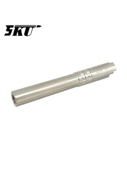 5KU Stainless Steel Threaded Outer Barrel .45 ACP For Marui Hi-CAPA 5.1 (Silver)